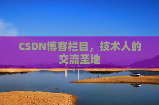 CSDN博客栏目，技术人的交流圣地